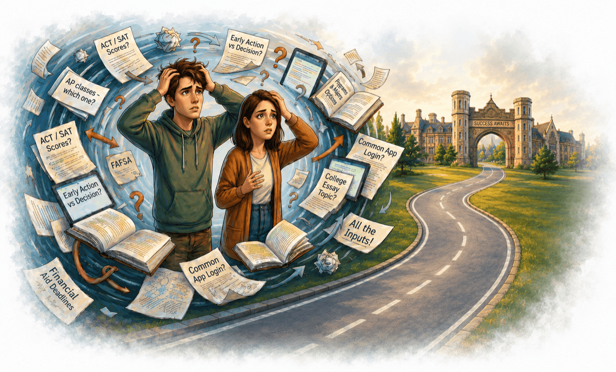 College advisor illustration